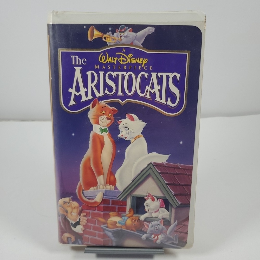 The Aristocats VHS Disney Video Tape Masterpiece Inserts Clamshell Nearly New!